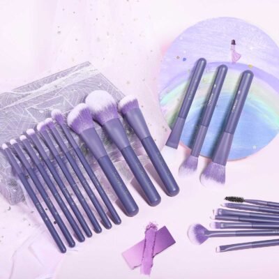 Professional 20pcs Purple Makeup Brush Set